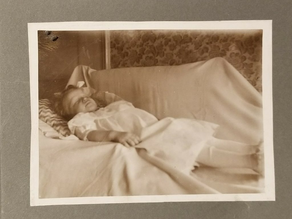 Peaceful Post Mortem Photo of Young Girl
