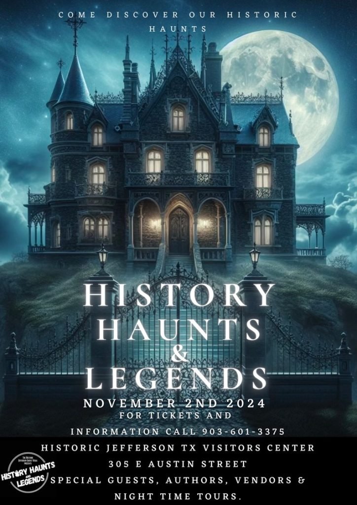 History Haunts and Legends Paranormal Conference - Fall Event - 2024 @ Jefferson Tourism and Visitor Center | Jefferson | Texas | United States